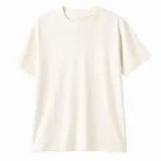 Camiseta Masculina Lisa em Algodão Fio 30.1 Penteado Off White para Estampagem DTF, Silk, Serigrafia