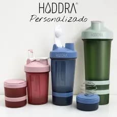 Shakeira Coqueteleira Personalizado 500ml Shaker Fitness Academia 2 Compartimento Mola Antivazamento
