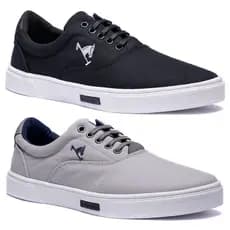 Combo Kit 2 Pares Tenis Masculino Polo Joy Casual Sapatênis Confortavel