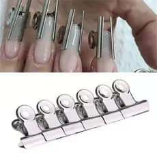 Kit 06 Presilhas Pequenas Para Curvatura C em Alongamentos de Unhas v