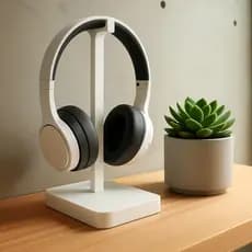 Suporte para Fone Headset de Mesa Gamer Universal Elegante Minimalista Setup