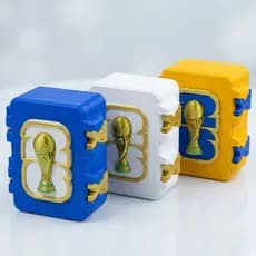 Porta Figurinha Duplo Organizador Case Copa do Mundo Brasil