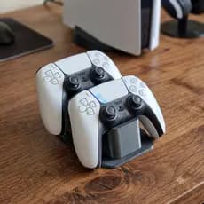 Suporte Duplo para Controle PS5/PS4/XBOX Base Gamer Minimalista Organizador para 2 Controles