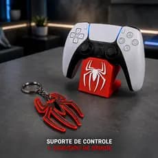 Suporte para Controle PS5, PS4 e Xbox | Organizador de Mesa Gamer | Base para Joystick Setup Gamer + CHAVEIRO DE BRINDE