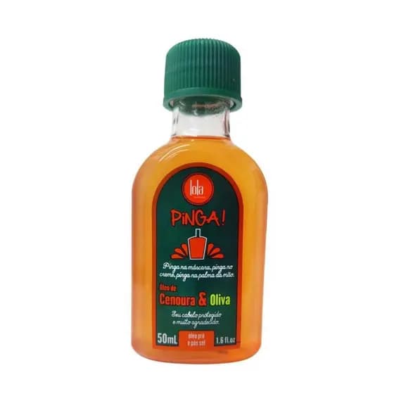 ÓLEO LOLA PINGA NOVO CENOURA E OLIVA 50mL