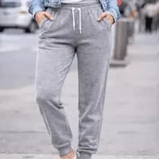 Calça Feminina Cintura Alta Jogger Flanelada com Bolso Quentinha Perfeita para dia a dia