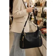 Bolsa Feminina De Ombro Couro Sintético Alça Comprida Transversal Tiracolo RK-2509