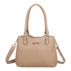 Bolsa Feminina De Ombro Com 3 Compartimentos Alça Comprida Regulável A Tiracolo Couro Sintético