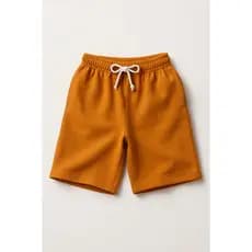 Bermuda Moletinho Masculina Marrom com Cardaço - Babei no Look