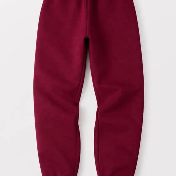 Calça Moletom Peluciada Básica - Vermelho Bordô