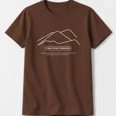 Camiseta Infantil Masculina Algodão Find Your Freedom Marrom - Babei no Look