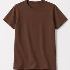 Camiseta Infantil Masculina Algodão Básica Marrom - Babei no Look