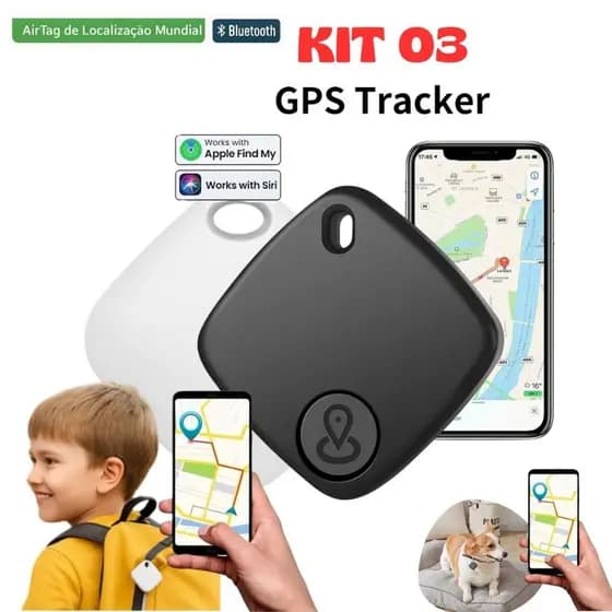 Rastreador GPS Smart Tag AirTag IPhone Localizador Mala Pet Moto Criança Sem Limite Distância