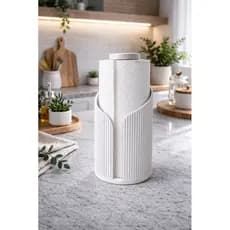 Porta papel toalha branco moderno, porta rolo de papel, suporte papel toalha cozinha, mesa posta