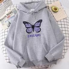 Moletom Canguru Adulto Feminina Blusa de Frio Com Capuz Dreams