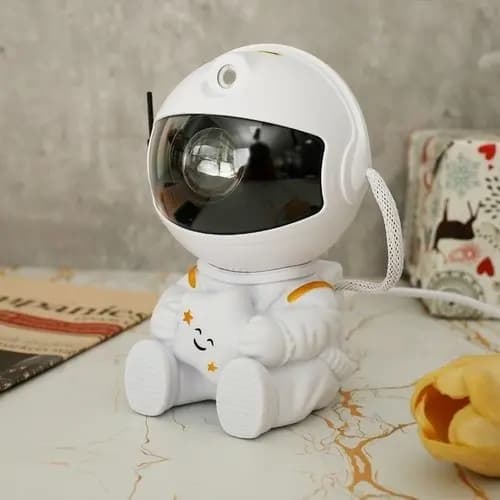 Luminária Astronauta Projetor Luz Galáxia Nebulosa Estrelas