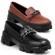 Kit Mocassim Oxford Tratorado Blogueira 2 Pares Confortável