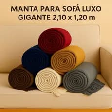 Manta Para Sofá Luxo Gigante 2,10 x 1,20 m Tipo Capa De Sofá Protetora  Direto da Fábrica