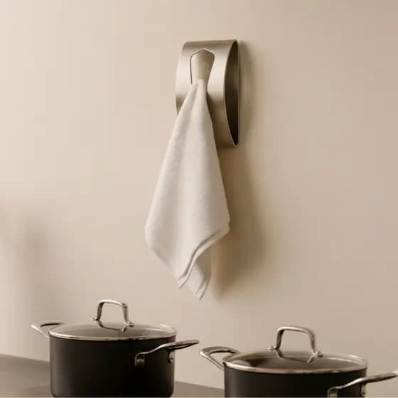 Porta Pano De Prato Cozinha Suporte Para Cozinha Gancho Adesivo Parede Inox Porta Toalha Banheiro