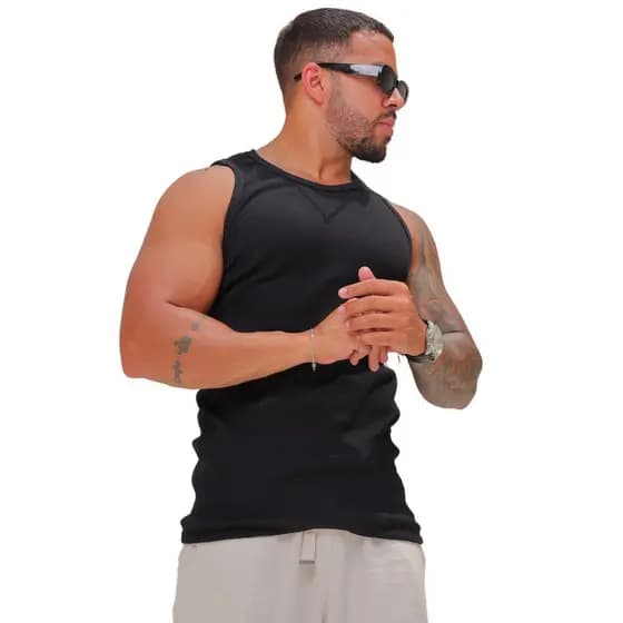 Regatas Masculinas Modelos Americano de Algodão, Varias Cores.
