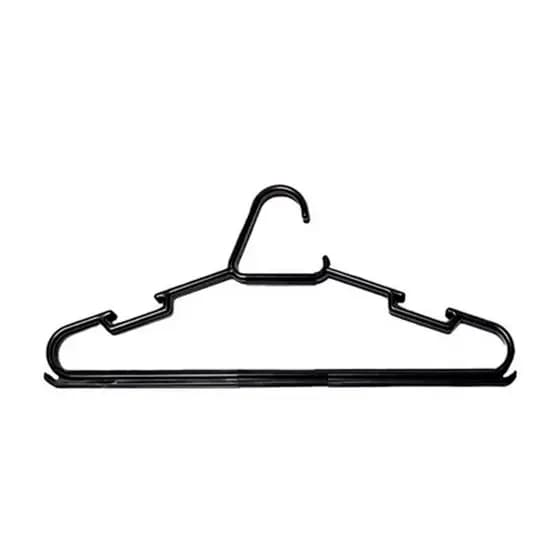 Cabides Preto Reforçado Para Roupas kit 20 Unidades