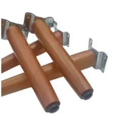Pé Palito Madeira Mesa Sofás Puffs Poltronas Kit 8 Pés 30 cm + 8 Chapinhas