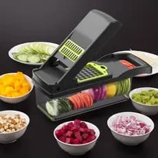 Profissional Multiuso Cozinha Slicer Aço Inox 16 em 1 Fatiador Cortador Ralador De Legumes Verduras Frutas Alimentos