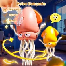Brinquedo de polvo dançante elétrico, brinquedo automático com luz sonora, presente infantil