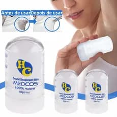 2/1pcs Desodorante cristal, antiperspirante refrescante, desodorante cristal,perfume sólido Deodorização e Pare de suor