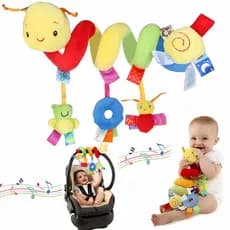 Brinquedo de Chocalho Suspenso para Bebê ,Brinquedo de Pelúcia para Berço/Carrinho ,Brinquedo para Bebê
