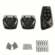 Kit 3 Peças Pedaleiras Esportivas Automotiva Carros Tuning Acessórios Universal is good