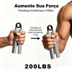 Hand Grip Metal Trainer, 200 lbs Resistência Mão Grip Pulso Antebraço Força Trainer Exercício Recuperação
