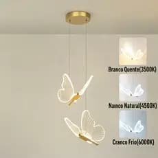 Coleção Luminárias Borboleta 3 Cores Ajustáveis -  Inteligente e Decorativa para Quarto，Sala Todos os Ambientes
