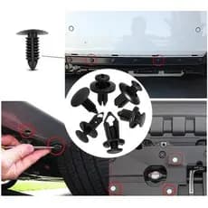 190pcs 6 Tamanhos Peças De Carro Clipe De Fixação Kit De Plástico Pára-Choques Híbridos