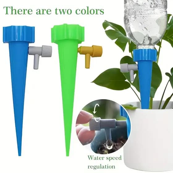 Kit Com 12/24  Gotejador Irrigador Acoplável Em Garrafa Pet Jardim Dosador Vaso Em Garrafa new_life