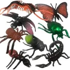 🔥 Kit Insetos de Brinquedo Grandes 8 Peças Insect World Super Realistas 🔥