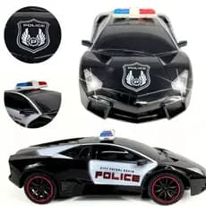 Carrinho com Controle Remoto Policia Super Premium Corrida