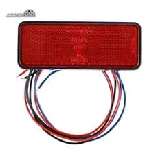 Refletor LED Vermelho Traseiro Cauda Freio Parar Marcador Luz Caminhão Reboque SUV Motocicleta