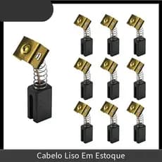 5 Pares De Escovas De Carbono 6.4 X7.9X12.5mm 596071-00 Para Motores Elétricos De Rebarbadora Black & Deke CD105 CD110 C