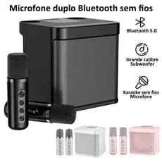 Alto-falante Bluetooth sem fio YS203 com dois microfones Família KTV Alto-falante de nível profissional