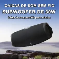 Caixa De Som Bluetooth para Festa e Viagem | Portátil Grave Potente Bateria Duradoura
