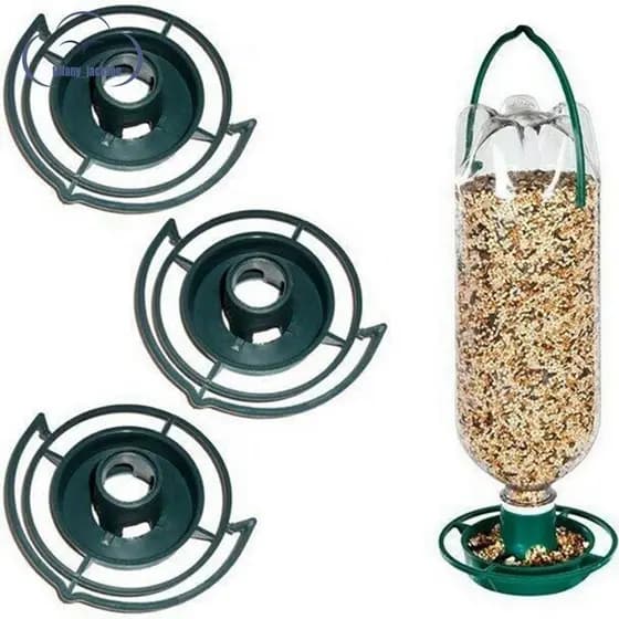 Alimentador De Pássaros Ao Ar Livre Automático Pendurado Tigela De Alimentação De Plástico Para Papagaio Pombo Pet Garra