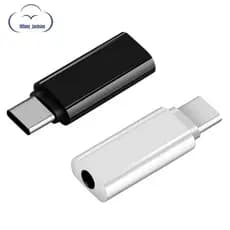 2 Pçs Tipo-C Para 3.5mm Jack Conversor Fone De Ouvido Adaptador De Áudio Cabo USB Fêmea Aux