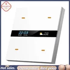 Interruptores De Luz De Parede Elétrica M8 PRO Inteligente Zigbee Interruptor Tuya Casa 4 Gang Painel Para Hotel Sistema