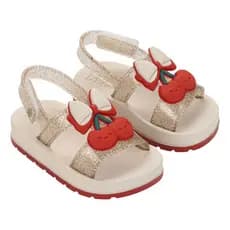 Sandália Baby Zaxynina Cherry Cerejinha Sorvete Glitter