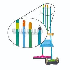 ORGANIZADOR MULTIUSO PARA VASSOURAS, RODOS E MANGUEIRAS – ULTRA RESISTENTE 🇧🇷