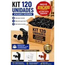 Kit 120 Torneirinhas Extra Longa Bebedouro Filtro Suporte Atacado Revenda | EMBALADAS INDIVIDUALMENTE