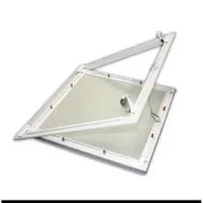 ALÇAPÃO COM CLICK EM ALUMINIO COM TAMPA PARA FORRO DRYWALL 800X800MM