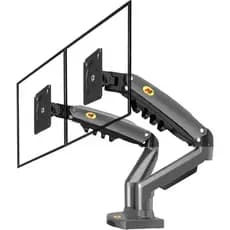 Suporte Duplo North Bayou F-160 para monitor de 17 a 27 Cinza Grafite.