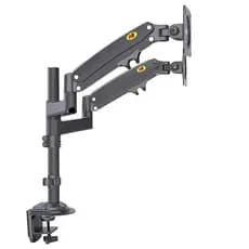Suporte Duplo North Bayou H-180 De Mesa Para Tv/monitor De 17 Até 27 Preto